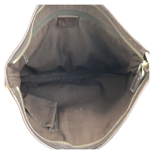 GUCCI Shoulder Bag 131326 GG canvas, leather Beige Brown Gold Metal Shoulder Bag Messenger bag Abbey Women Used Authentic