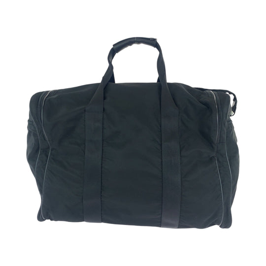 PRADA Boston Duffel bag V172 Nylon Black SilverMetal Boston Duffel bag Shoulder Bag 2way Test Triangle With logo Women Used Authentic