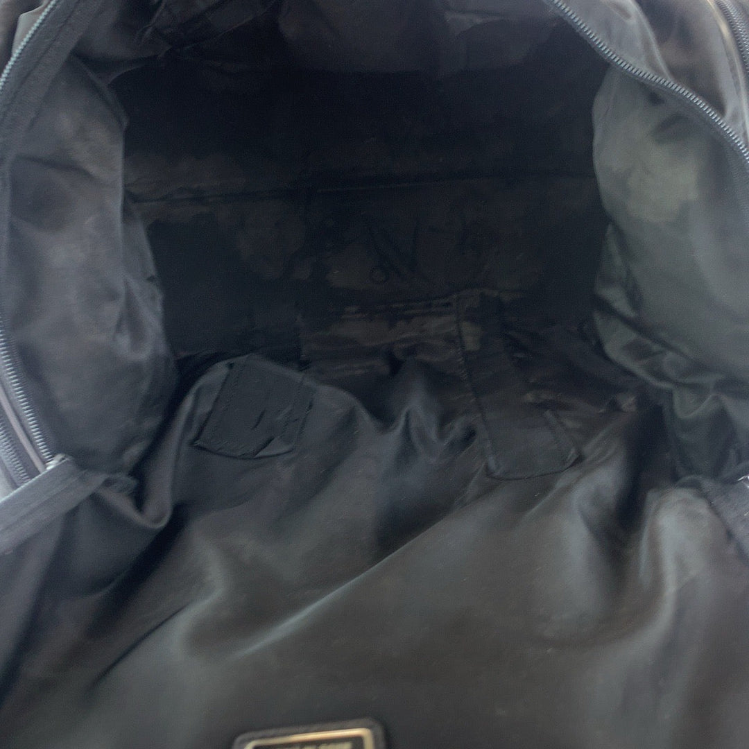 PRADA Boston Duffel bag V172 Nylon Black SilverMetal Boston Duffel bag Shoulder Bag 2way Test Triangle With logo Women Used Authentic