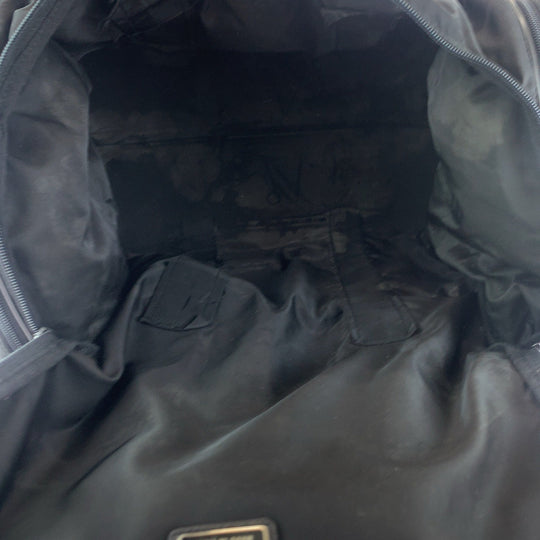 PRADA Boston Duffel bag V172 Nylon Black SilverMetal Boston Duffel bag Shoulder Bag 2way Test Triangle With logo Women Used Authentic