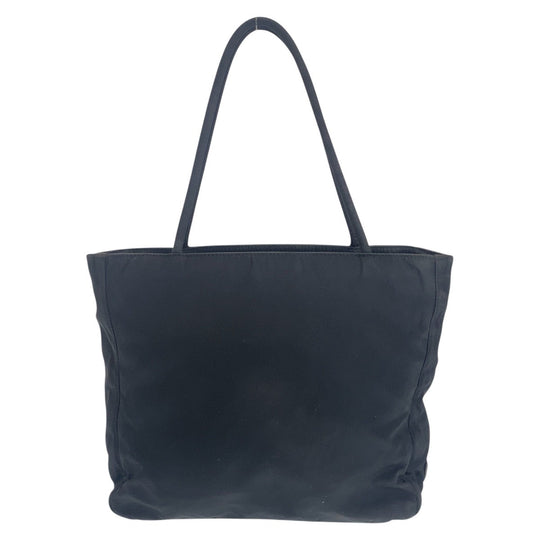 PRADA Tote Bag Nylon black Tote Bag handbag Test Triangle With logo Women Used Authentic