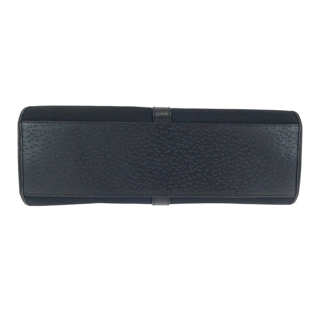 GUCCI Shoulder Bag 002 1067 GG canvas Black SilverMetal Hobo One Shoulder Bag Jackie Women Used Authentic