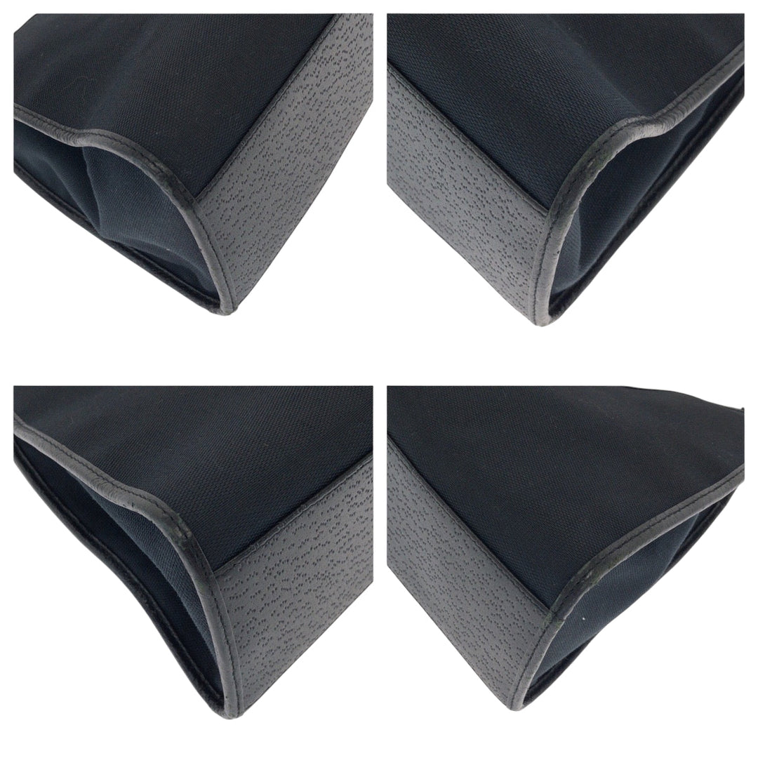 GUCCI Shoulder Bag 002 1067 GG canvas Black SilverMetal Hobo One Shoulder Bag Jackie Women Used Authentic