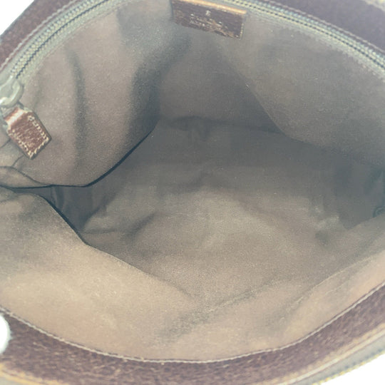 GUCCI Shoulder Bag 114273 GG canvas, leather Beige Brown SilverMetal Crossbody Shoulder Bag Women Used Authentic