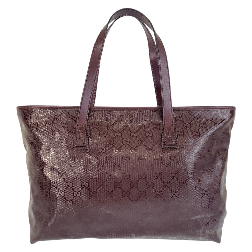GUCCI Tote Bag 211137 PVC purple Tote Bag Shoulder Bag GG implementation Women Used Authentic