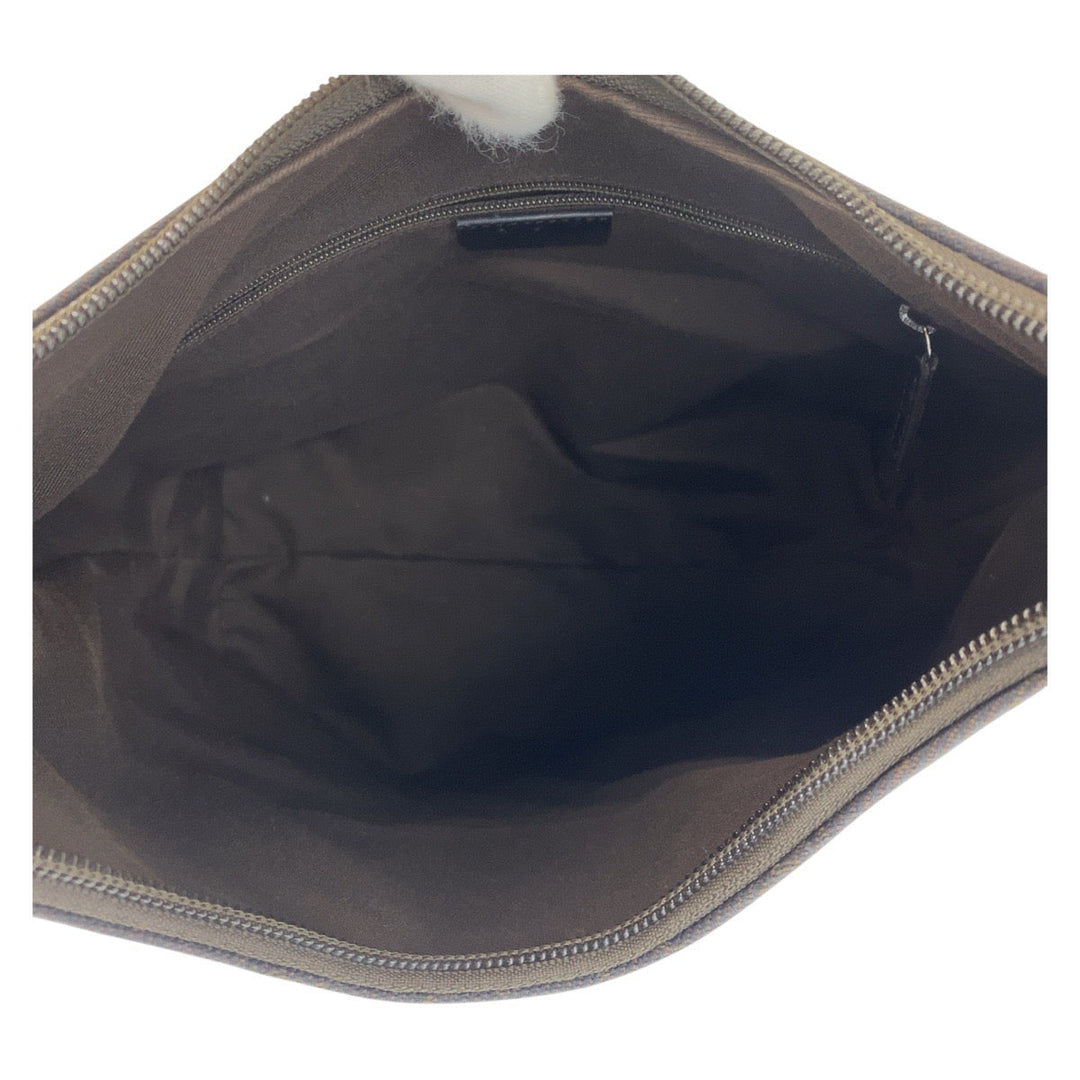 GUCCI Shoulder Bag 105649 GG canvas Brown Women Used Authentic