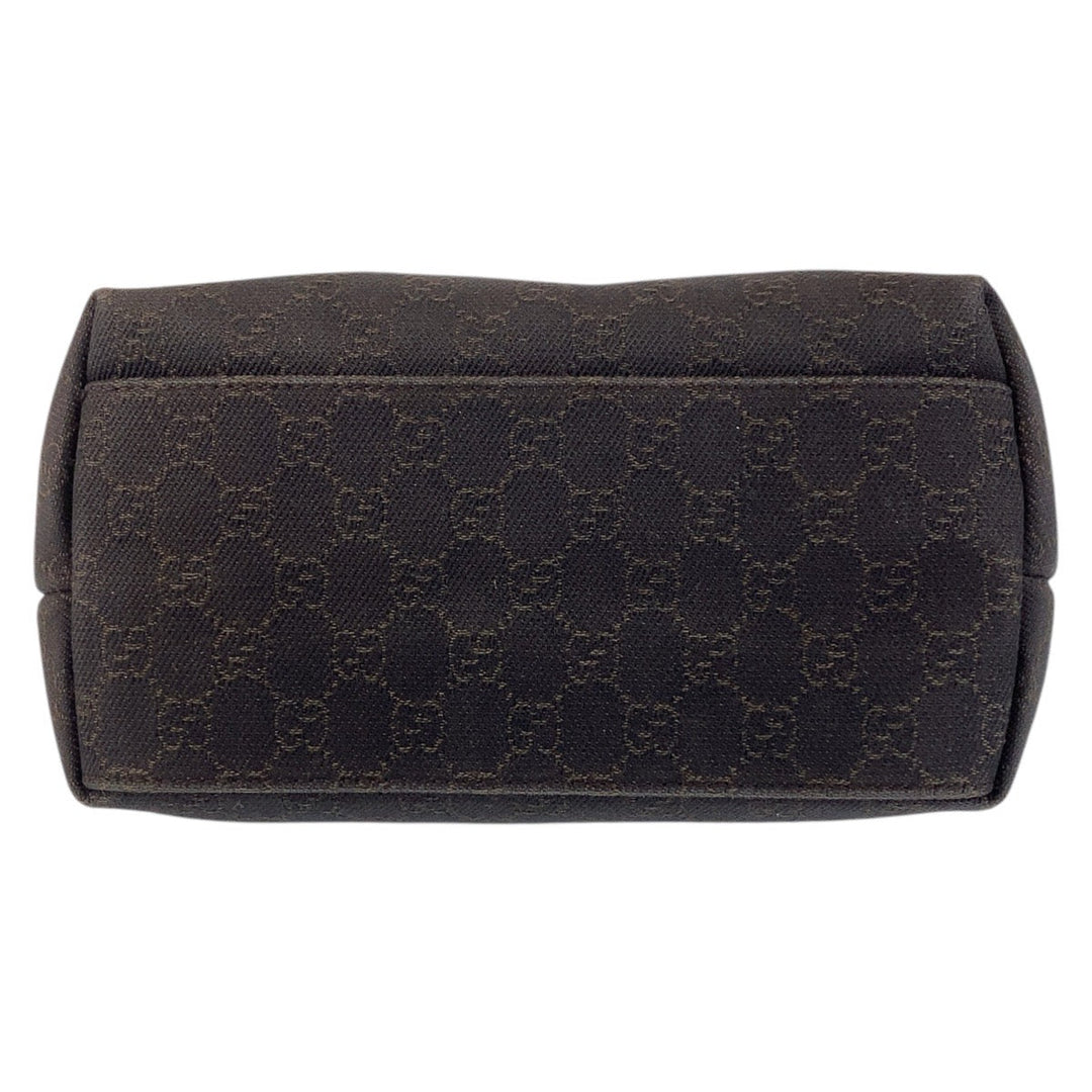 GUCCI Shoulder Bag 105649 GG canvas Brown Women Used Authentic