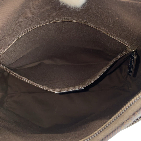 GUCCI Shoulder Bag 105649 GG canvas Brown Women Used Authentic