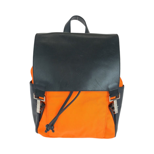 GUCCI Backpack 003 0233 Nylon, Leather Orange Black SilverMetal Backpack Backpack Women Used Authentic