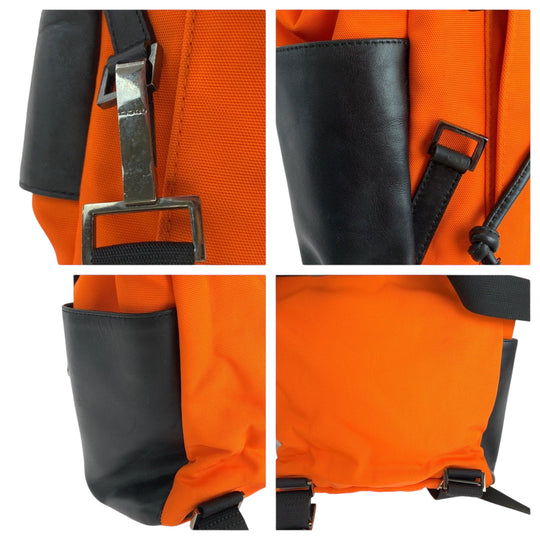 GUCCI Backpack 003 0233 Nylon, Leather Orange Black SilverMetal Backpack Backpack Women Used Authentic