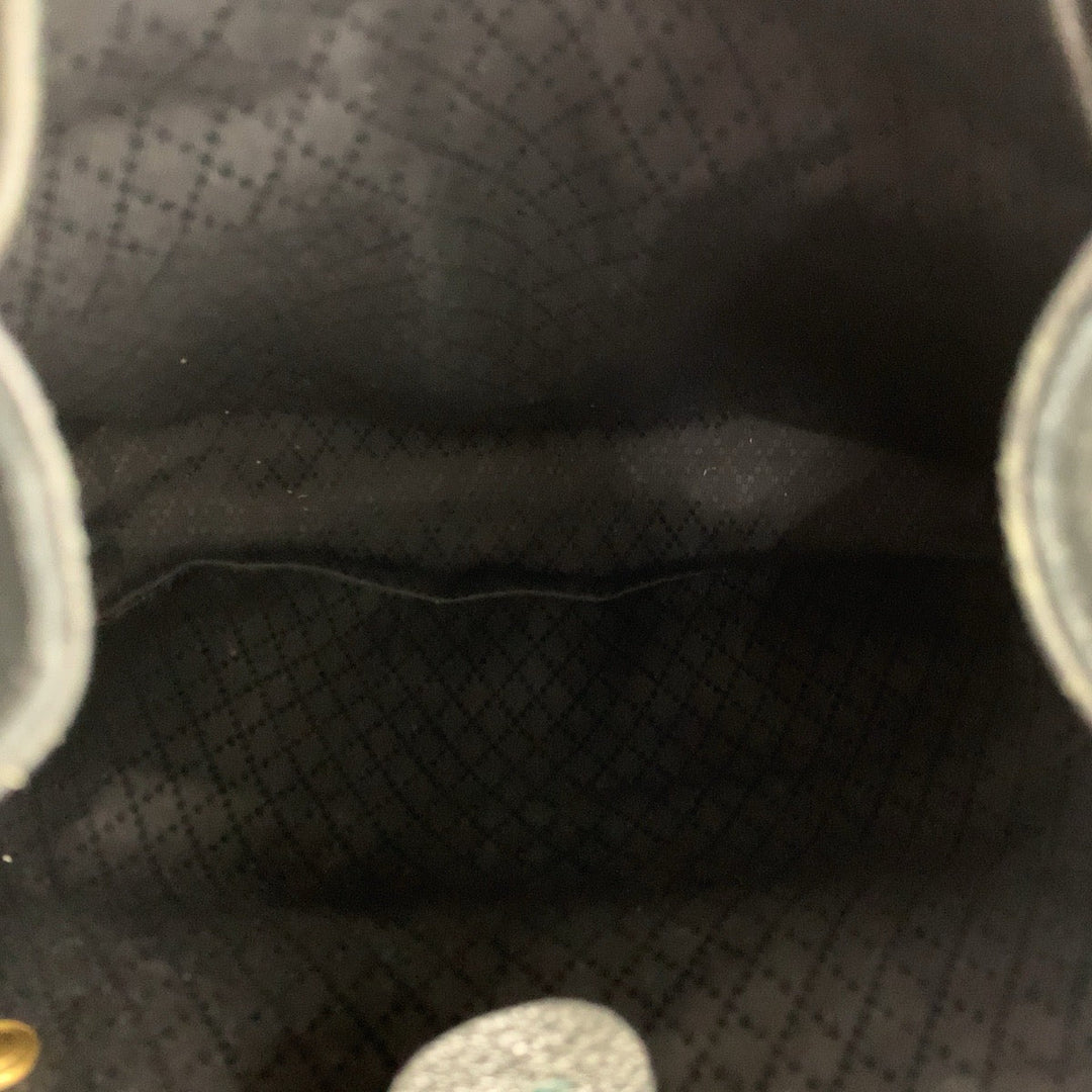 GUCCI Backpack 003 2058 0016 Suede, Leather Black Gold Metal Backpacks & Daypacks Backpacks Bamboo Women Used Authentic