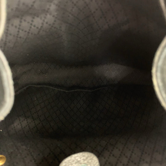 GUCCI Backpack 003 2058 0016 Suede, Leather Black Gold Metal Backpacks & Daypacks Backpacks Bamboo Women Used Authentic