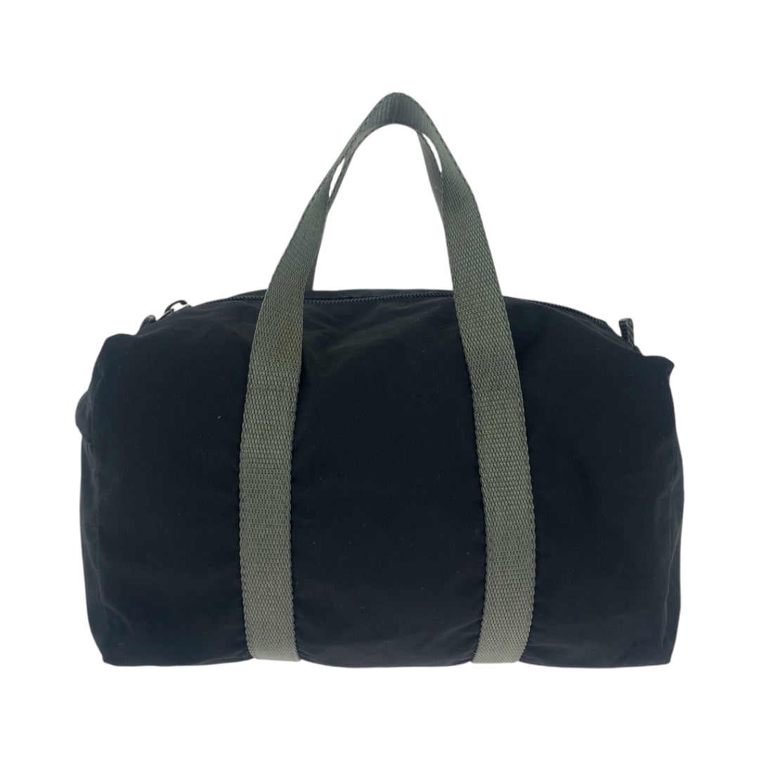 PRADA Boston Duffel bag Nylon Black Gray SilverMetal Boston Duffel bag Handbag Test PRADA Sports Women Used Authentic