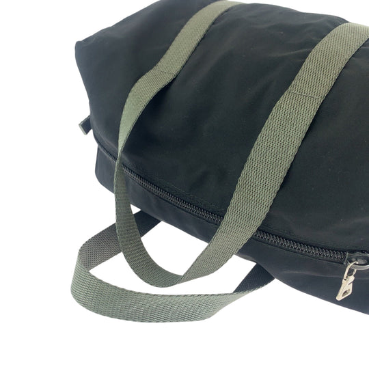 PRADA Boston Duffel bag Nylon Black Gray SilverMetal Boston Duffel bag Handbag Test PRADA Sports Women Used Authentic