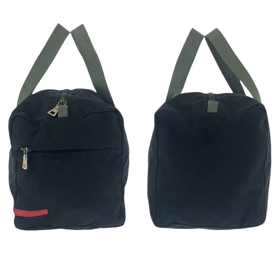PRADA Boston Duffel bag Nylon Black Gray SilverMetal Boston Duffel bag Handbag Test PRADA Sports Women Used Authentic