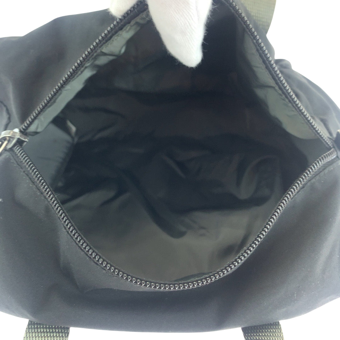 PRADA Boston Duffel bag Nylon Black Gray SilverMetal Boston Duffel bag Handbag Test PRADA Sports Women Used Authentic