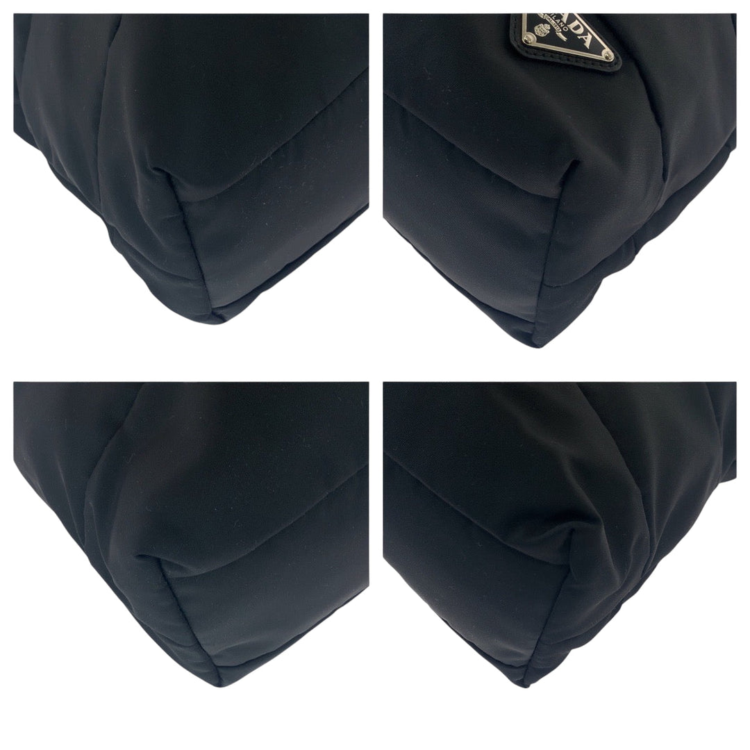 PRADA Shoulder Bag BR4561 Nylon black Test Triangle With logo