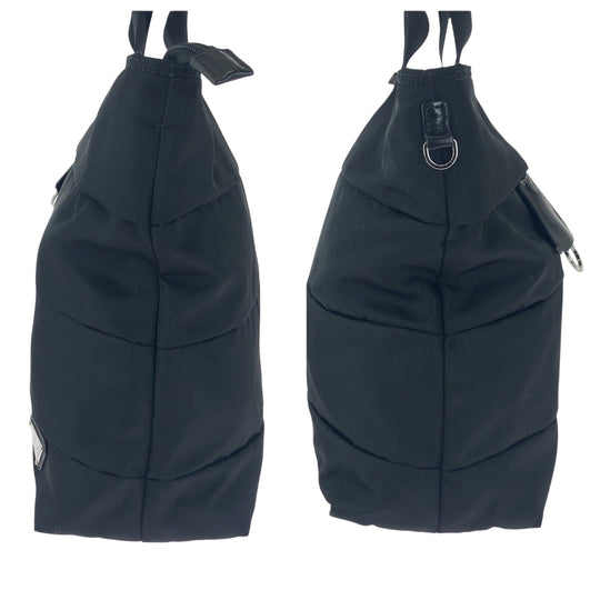 PRADA Shoulder Bag BR4561 Nylon black Test Triangle With logo