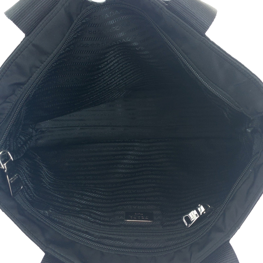 PRADA Shoulder Bag BR4561 Nylon black Test Triangle With logo