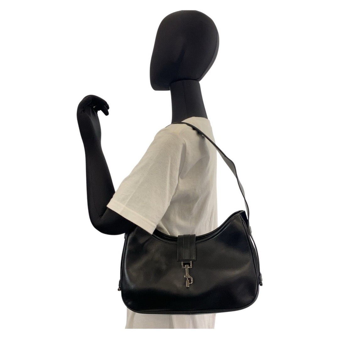 GUCCI Shoulder Bag 143747 leather Black black Women Used Authentic