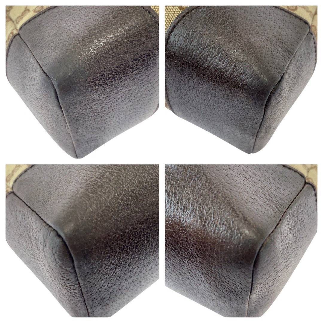 GUCCI Shoulder Bag 114273 GG canvas, leather Beige brown Crossbody Shoulder Bag Women Used Authentic