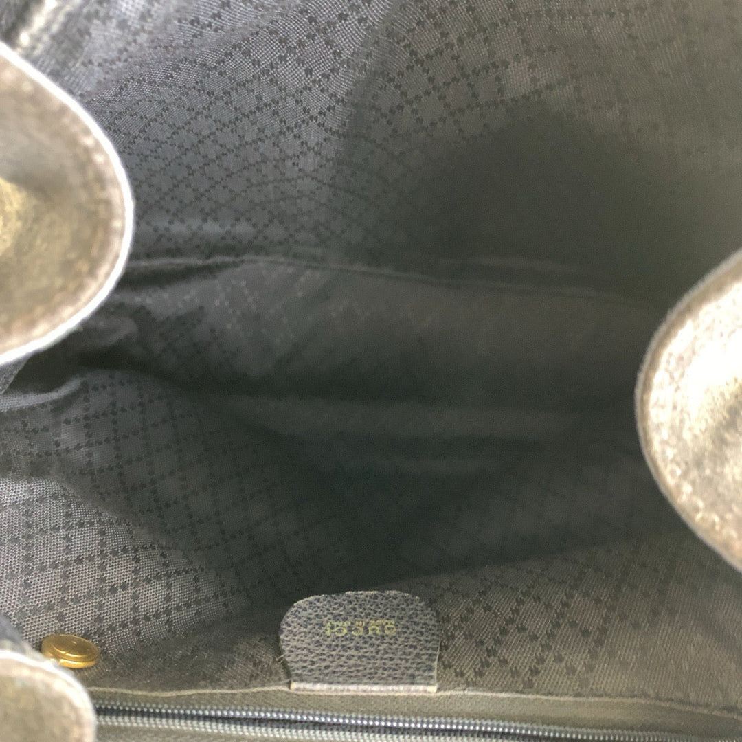 GUCCI Backpack 003 2058 0016 Suede, Leather Navy Backpacks & Daypacks Backpacks Bamboo Women Used Authentic