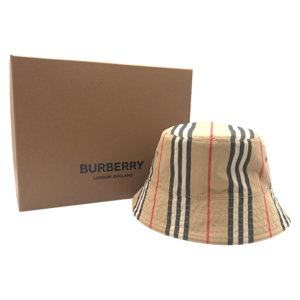 BURBERRY hat cotton Brown Hat Bucket Hat Unisex Reversible check mens Used Authentic
