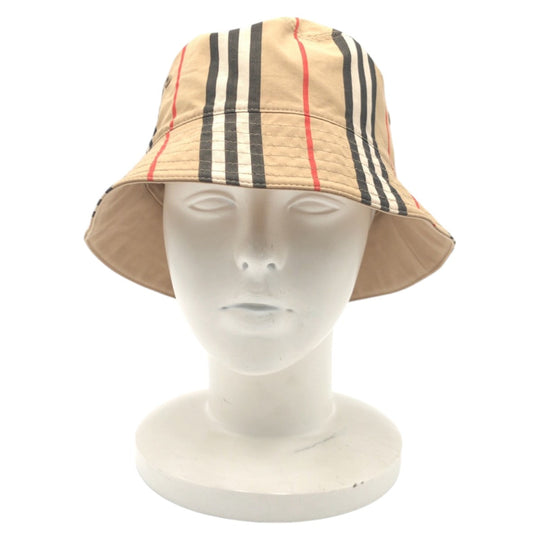 BURBERRY hat cotton Brown Hat Bucket Hat Unisex Reversible check mens Used Authentic