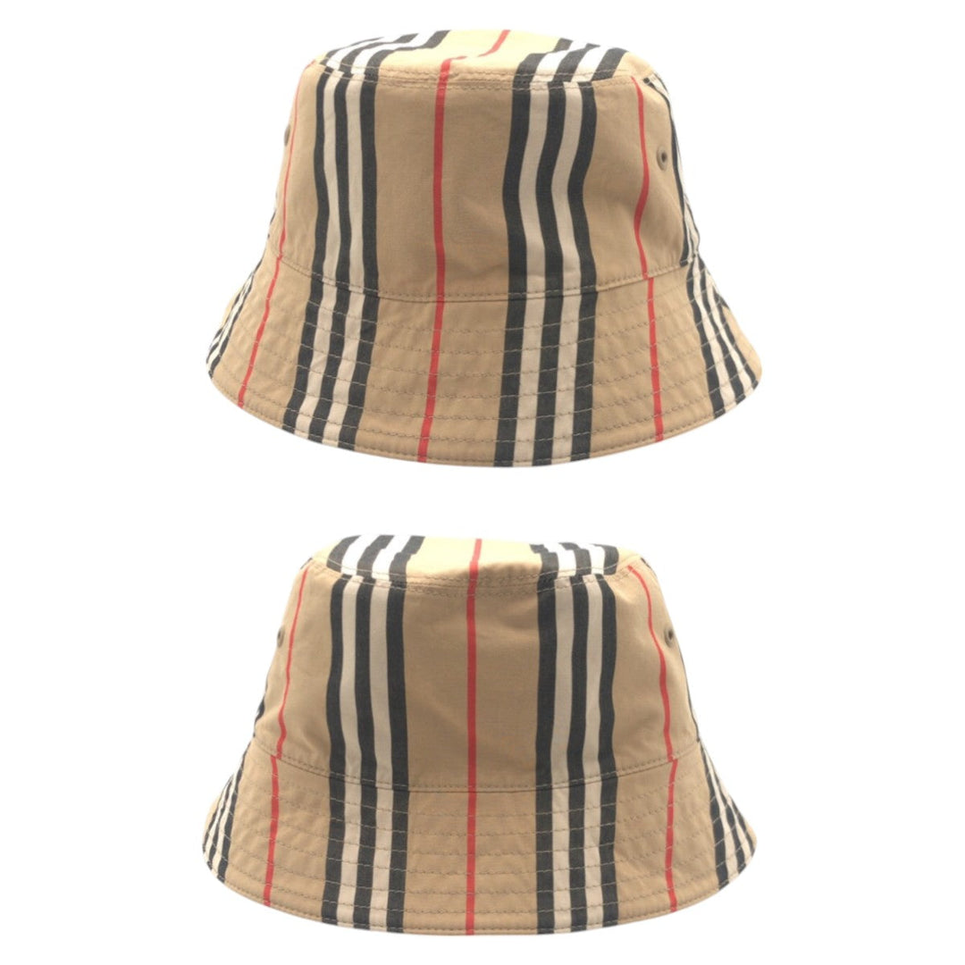 BURBERRY hat cotton Brown Hat Bucket Hat Unisex Reversible check mens Used Authentic