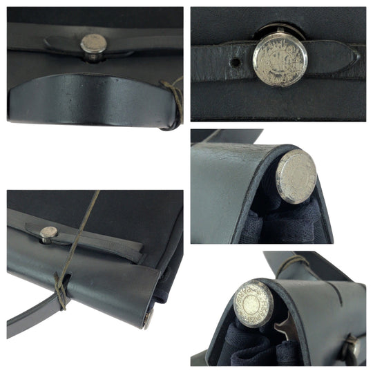 HERMES Backpack canvas Black SilverMetal Herbag ad PM