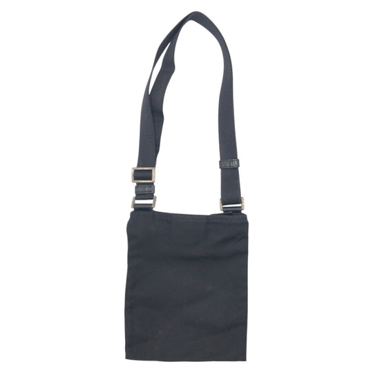 PRADA Shoulder Bag Nylon Black black Shoulder bag unisex Test Triangular logo mens Used Authentic