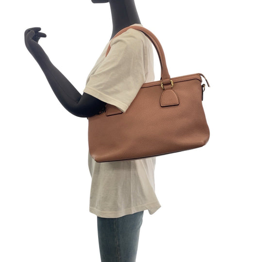 GUCCI Tote Bag 449659 leather Pink Gold Metal Tote Bag Shoulder Bag 2way GG Marmont Women Used Authentic