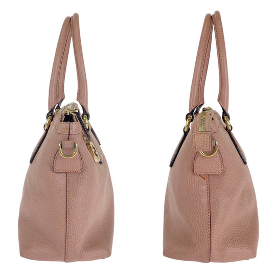 GUCCI Tote Bag 449659 leather Pink Gold Metal Tote Bag Shoulder Bag 2way GG Marmont Women Used Authentic