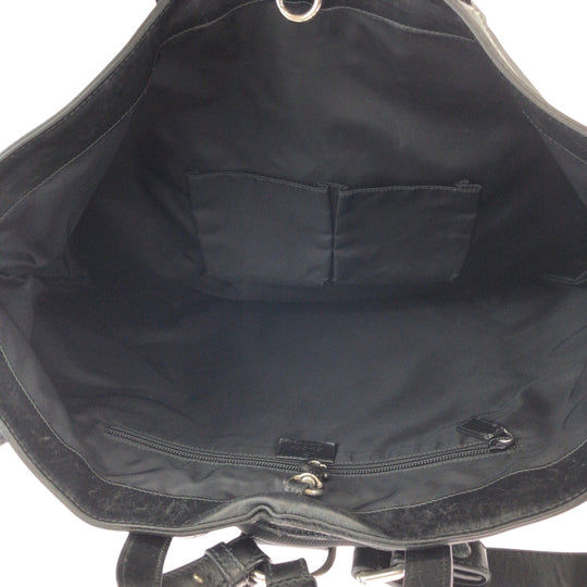 GUCCI Backpack 387105 canvas Black red green Backpack Tote Bag 2way Sherry line mens Used Authentic