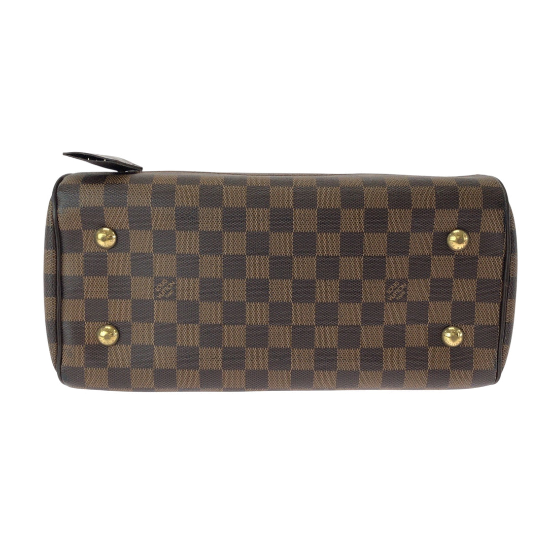 LOUIS VUITTON Boston Duffel bag N60008 PVC Brown Gold Metal Boston Duffel bag Handbag Damier Ebene Duomo Women Used Authentic