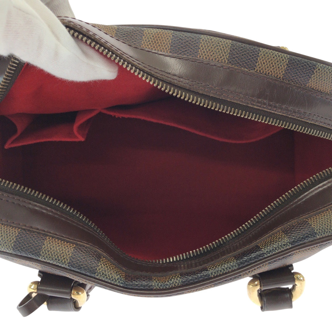 LOUIS VUITTON Boston Duffel bag N60008 PVC Brown Gold Metal Boston Duffel bag Handbag Damier Ebene Duomo Women Used Authentic