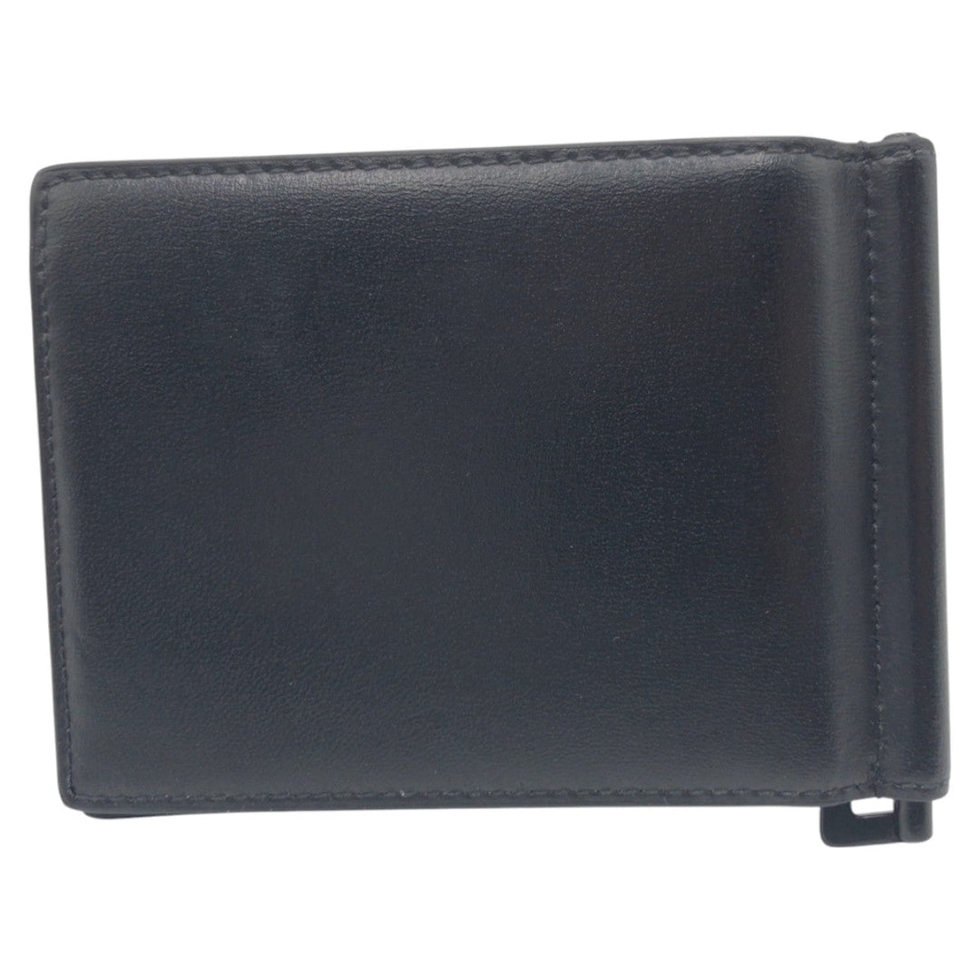 Yves Saint Laurent Bifold Wallet leather black Bifold Wallet Folding Wallet Billfold Money Clip Compact Wallet mens Used Authentic