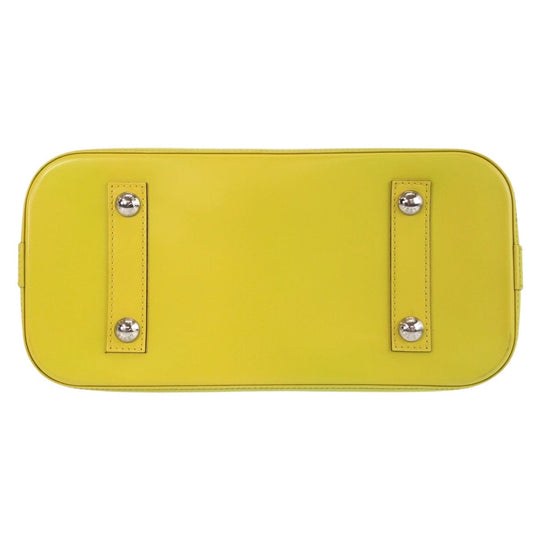 LOUIS VUITTON Handbag M40950 leather Yellow SilverMetal Handbag Epi Alma PM Women Used Authentic
