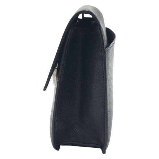 LOUIS VUITTON Clutch bag M30782 leather black Clutch bag business bag Taiga ardwards Selenga mens Used Authentic
