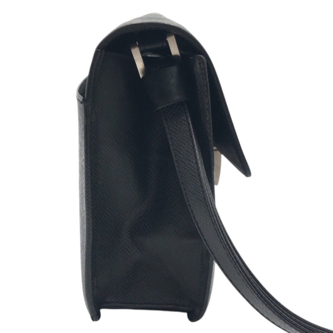 LOUIS VUITTON Clutch bag M30782 leather black Clutch bag business bag Taiga ardwards Selenga mens Used Authentic