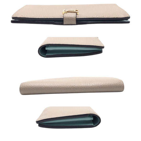 LOUIS VUITTON Long Wallet Purse M81367 leather beige galle Long Wallet Purse Long wallet unisex LV Vertical Women Used Authentic