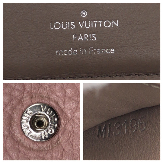 LOUIS VUITTON Tri-fold wallet M62156 leather pink Tri-fold Wallet Folded Wallet Compact Wallet Portefeuille Capsine Women Used Authentic