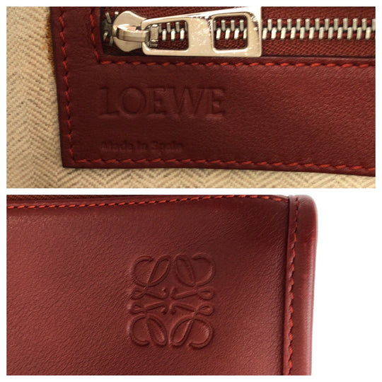LOEWE Business bag leather Red anagram New Toledo
