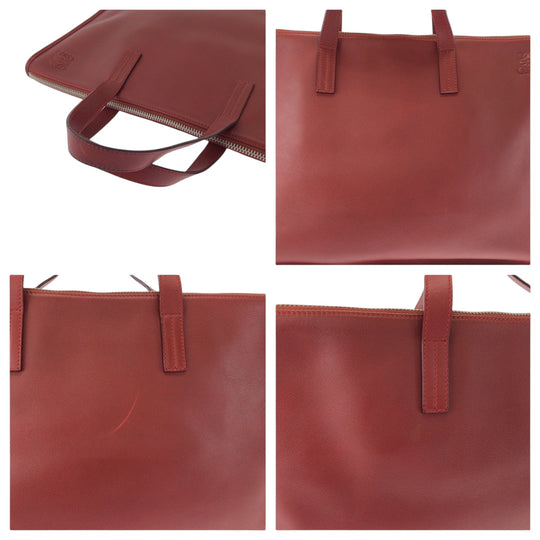 LOEWE Business bag leather Red anagram New Toledo