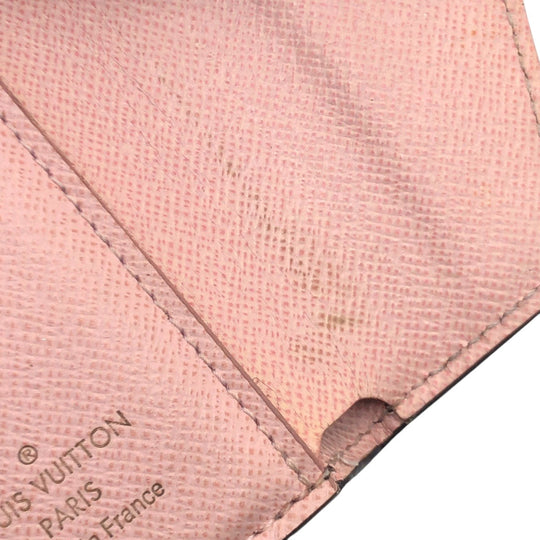 LOUIS VUITTON Tri-fold wallet M62933 PVC Brown Pink Rose Ballerone Tri-fold Wallet Folded Wallet Compact Wallet Monogram Portefeuille Zoe Women Used Authentic