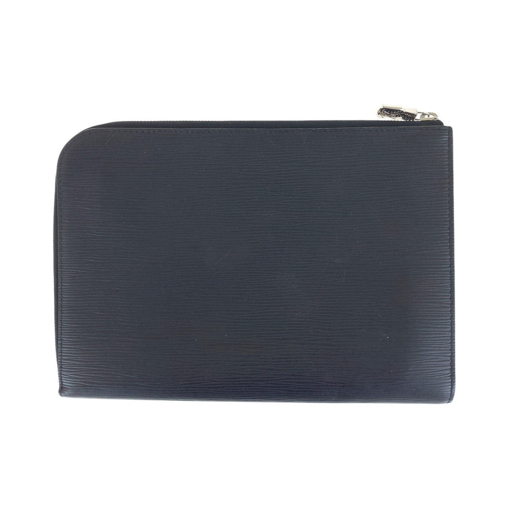 LOUIS VUITTON Clutch bag M62646 leather black Clutch bag business bag Epi Pochette Jules PM mens Used Authentic