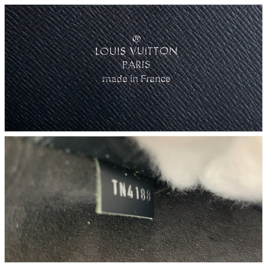 LOUIS VUITTON Clutch bag M62646 leather black Clutch bag business bag Epi Pochette Jules PM mens Used Authentic