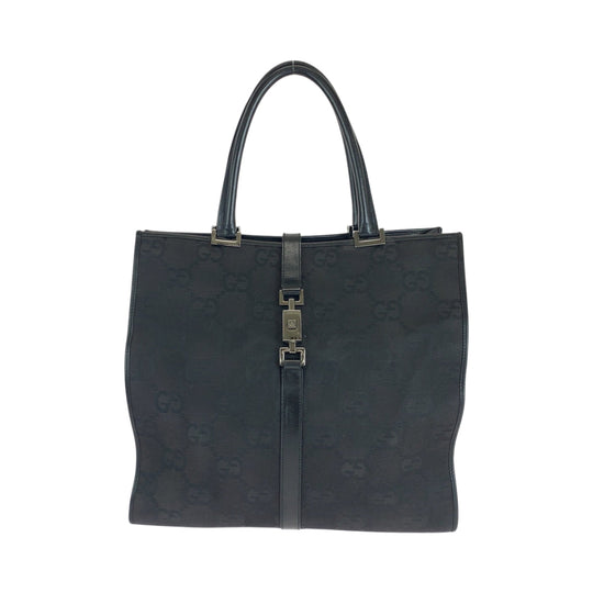 GUCCI Tote Bag 002 1064 GG canvas black Tote Bag handbag Jackie Women Used Authentic