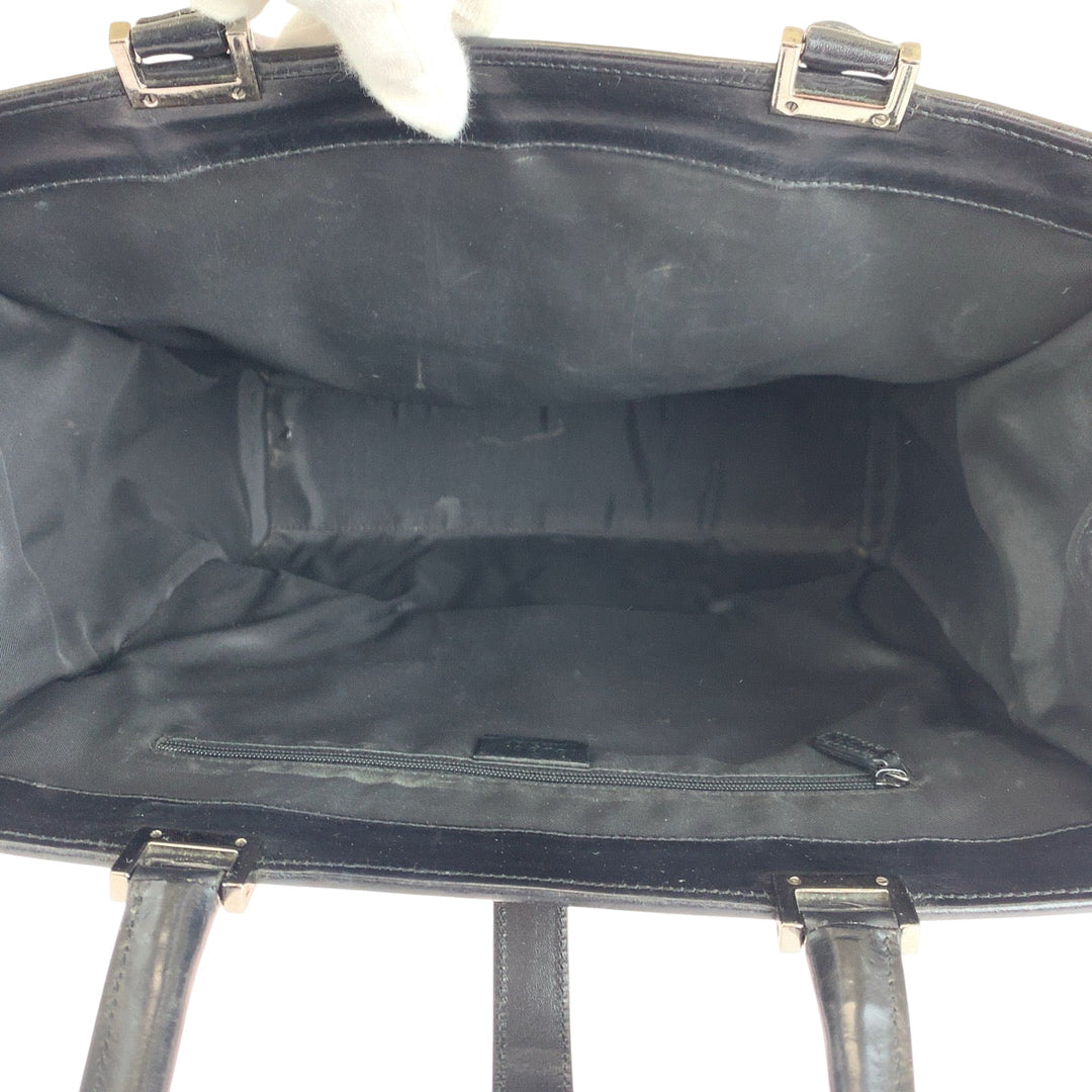 GUCCI Tote Bag 002 1064 GG canvas black Tote Bag handbag Jackie Women Used Authentic