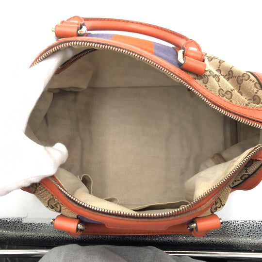 GUCCI Boston Duffel bag C967639 GG canvas multicolor Boston Duffel bag mini Boston Duffel bag 2WAY Sherry line Women Used Authentic